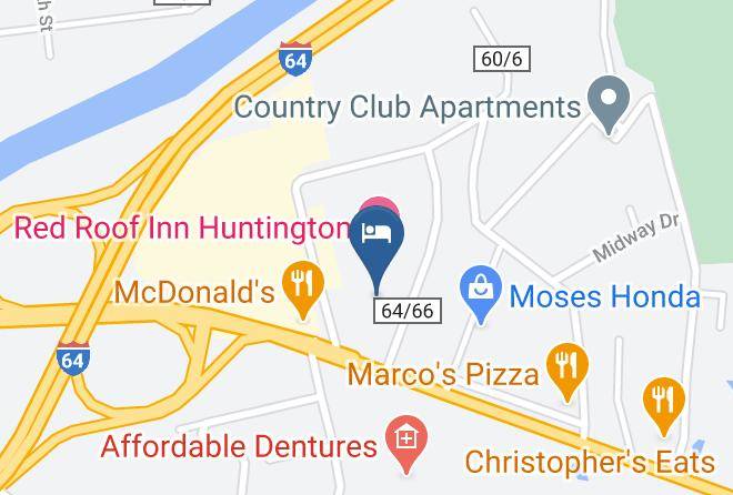 Cabell - Days Inn By Wyndham Huntington Maps