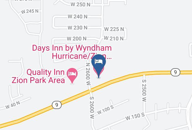 Washington - Days Inn By Wyndham Hurricane Zion National Park Area Maps