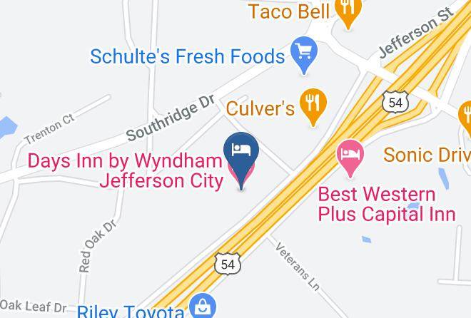 Days Inn By Wyndham Jefferson City Map