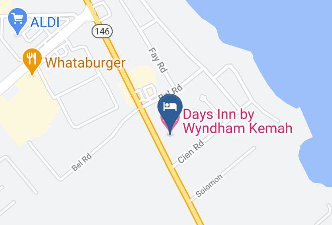 Galveston - Days Inn By Wyndham Kemah Maps