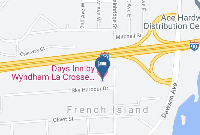 La Crosse - Days Inn By Wyndham La Crosse Conference Center Maps