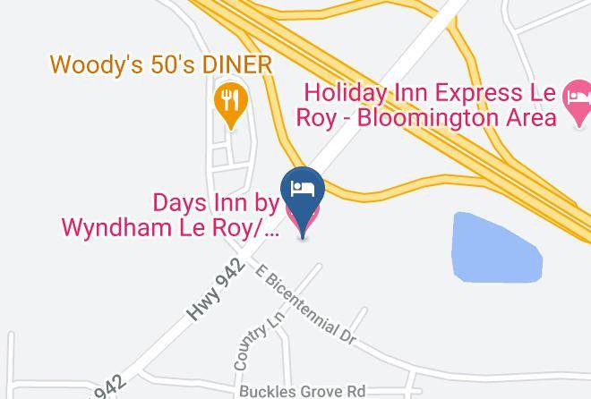 Mclean - Days Inn By Wyndham Le Roy Bloomington Southeast Maps