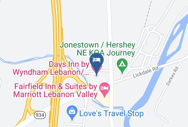 Lebanon - Holiday Inn Express Jonestown Ft Indiantown Gap Maps
