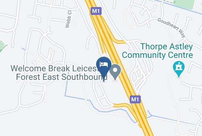 Leicestershire - Days Inn By Wyndham Leicester Forest East M1 Maps