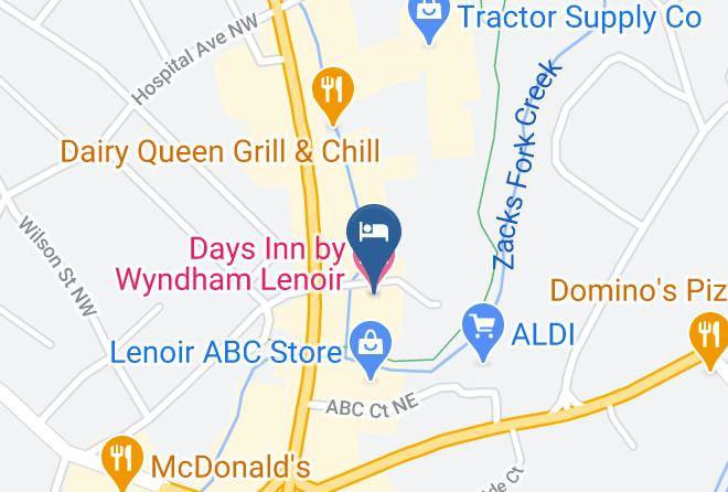 Caldwell - Days Inn By Wyndham Lenoir Maps