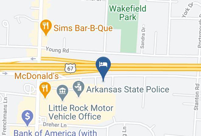 Days Inn By Wyndham Little Rock South Map