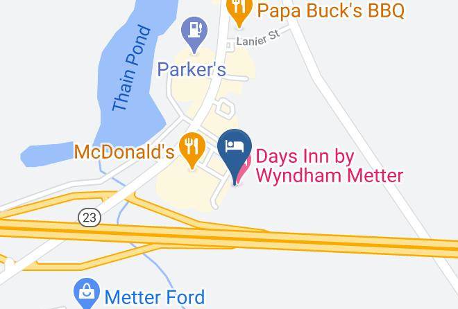 Candler - Days Inn By Wyndham Metter Maps