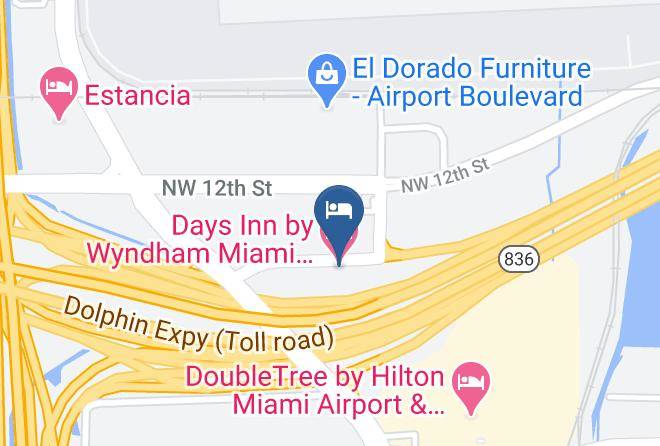 Miami Dade - Days Inn By Wyndham Miami International Airport Maps