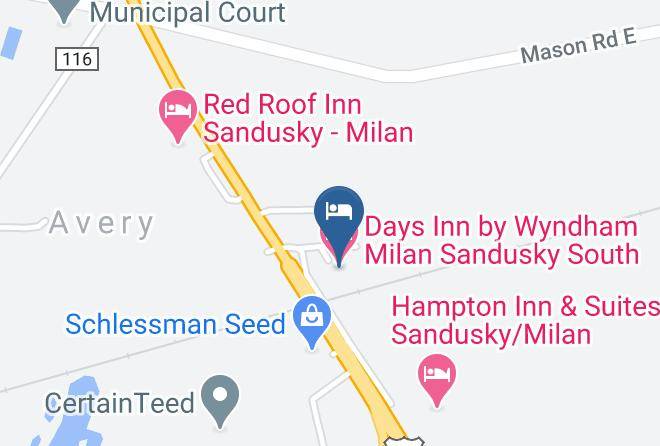 Erie - Days Inn By Wyndham Milan Sandusky South Maps