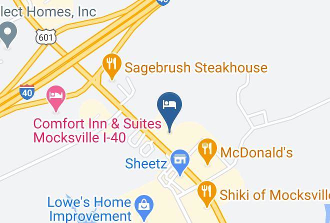 Davie - Days Inn By Wyndham Mocksville Maps