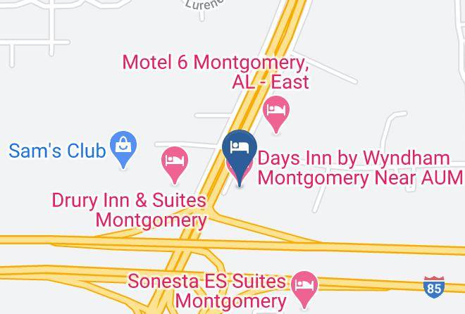 Montgomery - Days Inn By Wyndham Montgomery Near Aum Maps