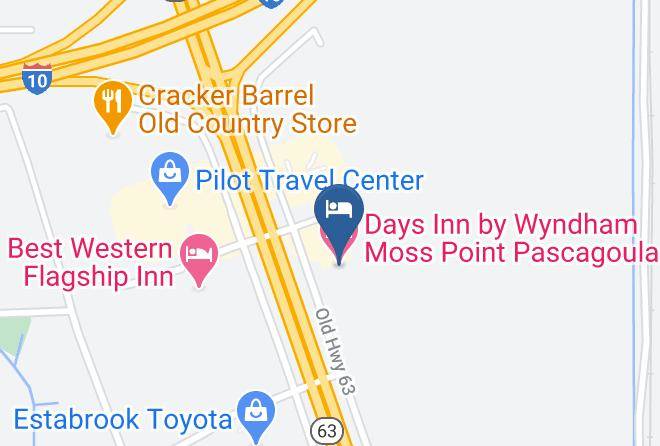 Days Inn By Wyndham Moss Point Pascagoula Map