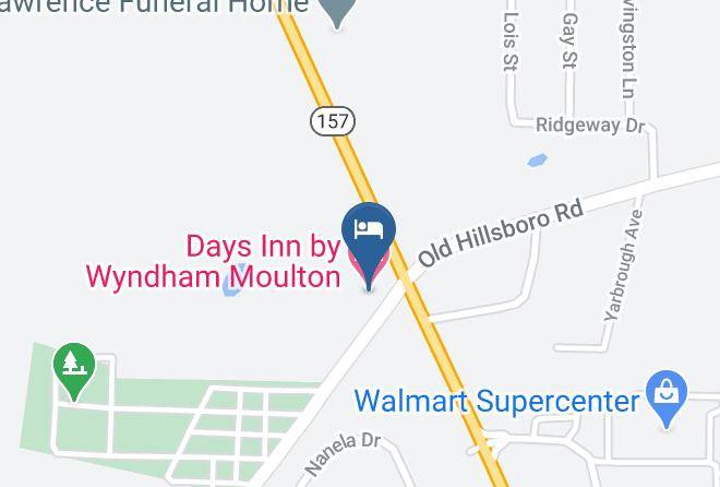 Lawrence - Days Inn By Wyndham Moulton Maps