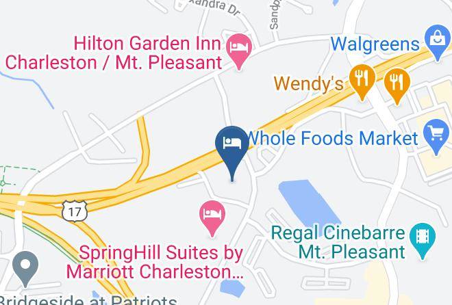 Charleston - Days Inn By Wyndham Mt Pleasant Charleston Patriots Point Maps