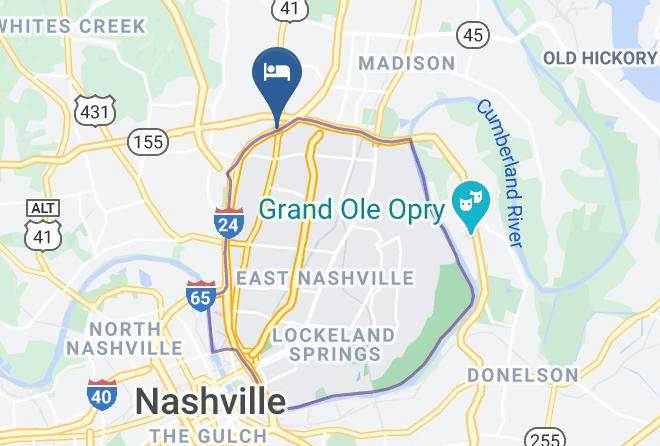 Davidson - Super 8 By Wyndham Nashville Dntn Opryland Area Maps