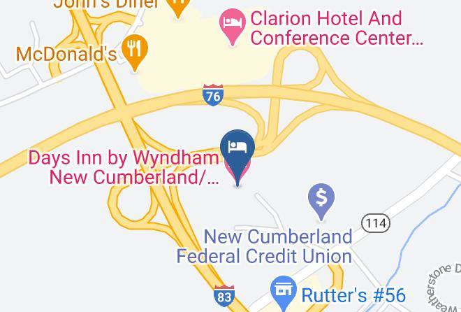 Days Inn By Wyndham New Cumberland Harrisburg South Map
