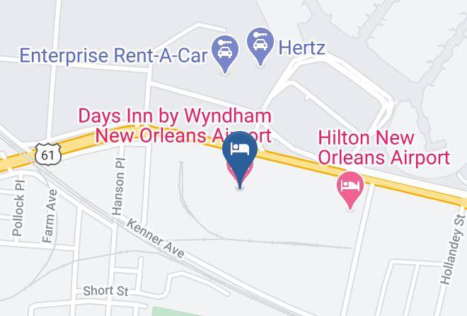 Jefferson Par - Days Inn By Wyndham New Orleans Airport Maps