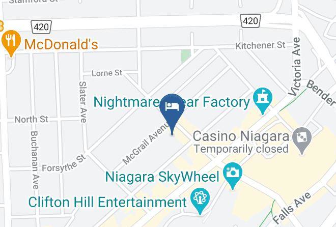 Niagara - Days Inn By Wyndham Niagara Falls Centre St By The Falls Maps