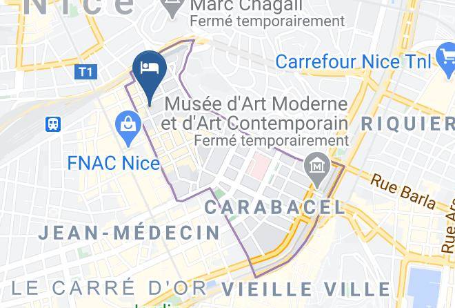 Hotel Byakko Nice Center Map