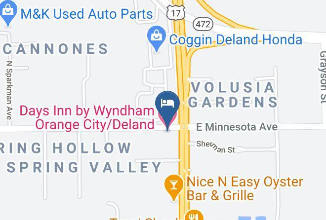 Volusia - Days Inn By Wyndham Orange City Deland Maps