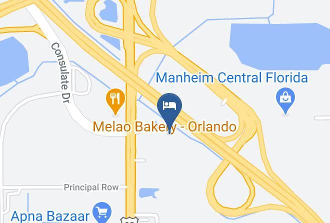 Days Inn By Wyndham Orlando Airport Florida Mall Map