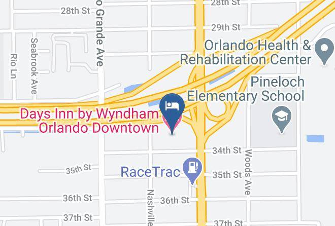 Orange - Days Inn By Wyndham Orlando Downtown Maps