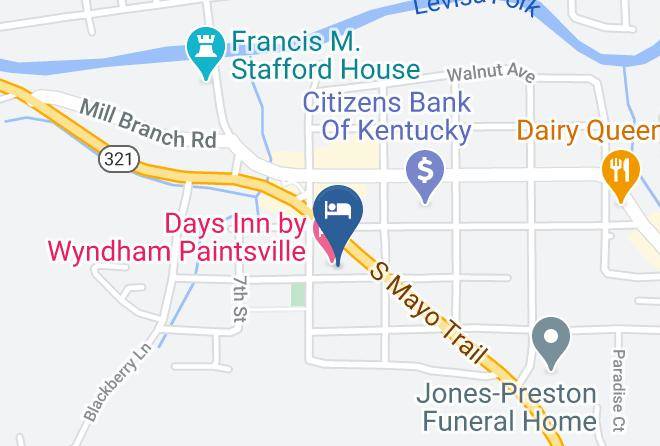 Days Inn By Wyndham Paintsville Map