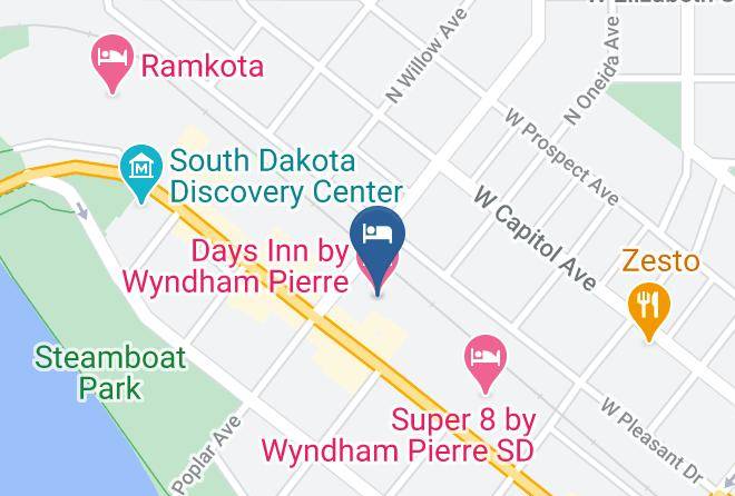Hughes - Days Inn By Wyndham Pierre Maps