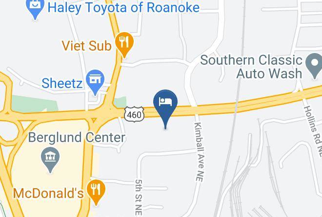 Roanoke City - Days Inn By Wyndham Roanoke Civic Center Maps