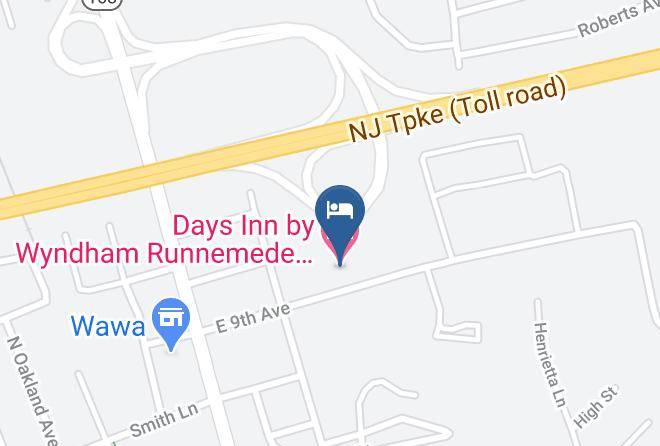 Camden - Days Inn By Wyndham Runnemede Philadelphia Area Maps