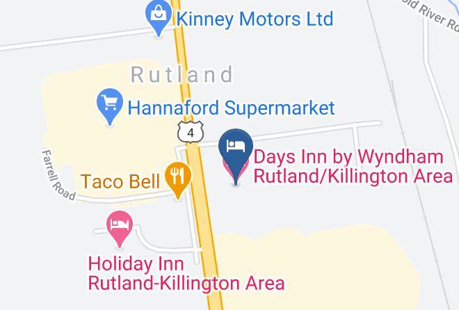 Rutland - Days Inn By Wyndham Rutland Killington Area Maps