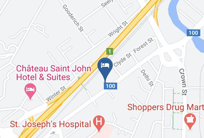 Saint John - Days Inn By Wyndham Saint John New Brunswick Maps