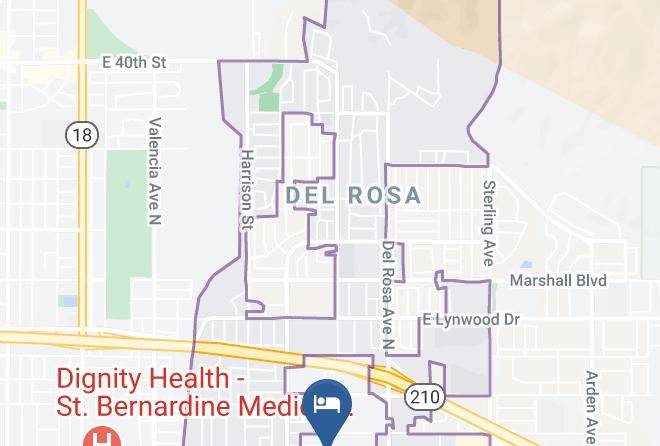 San Bernardino - Days Inn By Wyndham San Bernardino Maps