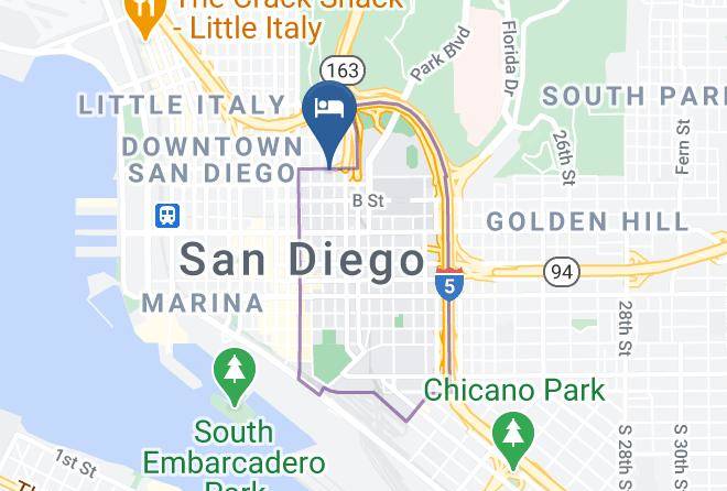 San Diego - Days Inn By Wyndham San Diego Downtown Convention Center Maps