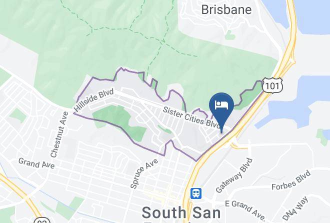 San Mateo - Days Inn By Wyndham San Francisco S Oyster Point Airport Maps