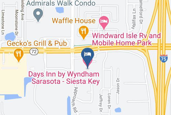 Days Inn By Wyndham Sarasota Siesta Key Map