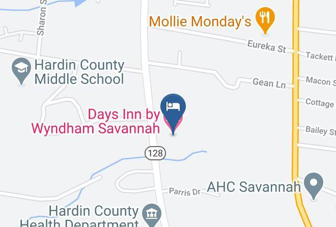 Hardin - Days Inn By Wyndham Savannah Maps