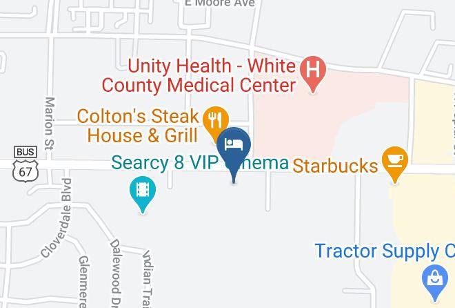 White - Days Inn By Wyndham Searcy Maps