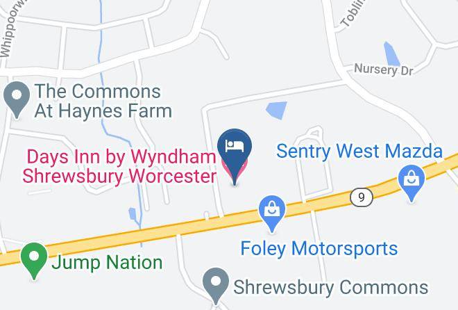 Worcester - Days Inn By Wyndham Shrewsbury Worcester Maps