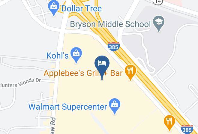 Greenville - Days Inn By Wyndham Simpsonville Maps
