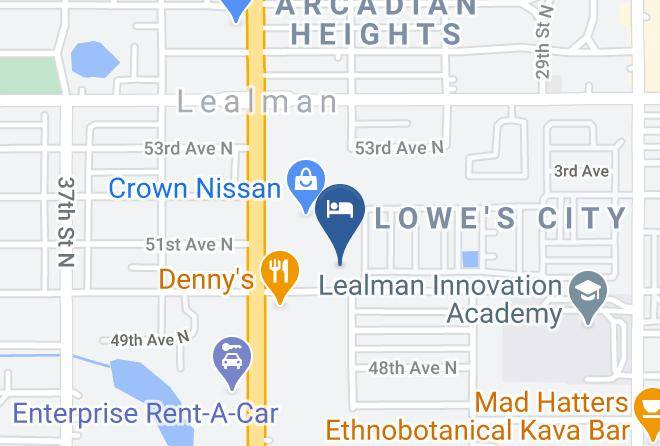 Days Inn By Wyndham St Petersburg Tampa Bay Area Map