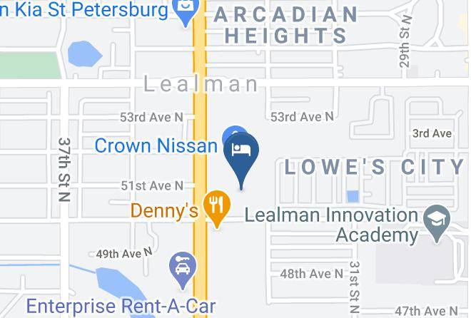 Pinellas - Super 8 By Wyndham St Petersburg Maps
