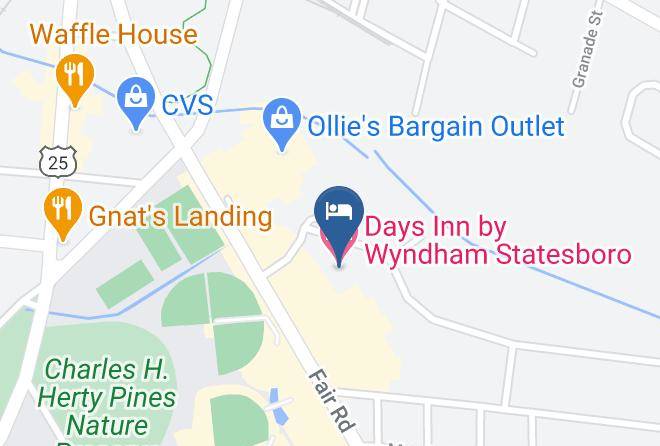 Bulloch - Days Inn By Wyndham Statesboro Maps