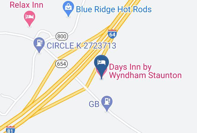 Augusta - Days Inn By Wyndham Staunton Maps