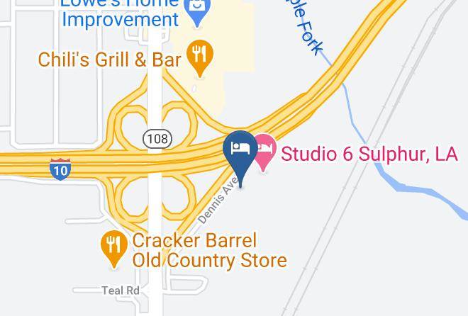 Days Inn By Wyndham Sulphur La Map