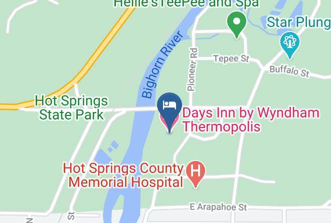 Hot Springs - Days Inn By Wyndham Thermopolis Maps