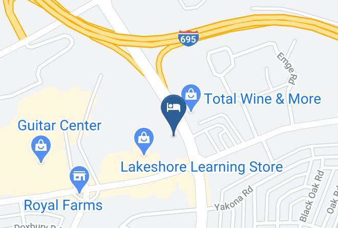 Baltimore - Days Inn By Wyndham Towson Maps