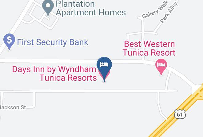 Tunica - Days Inn By Wyndham Tunica Resorts Maps