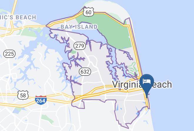 Virginia Beach City - Days Inn By Wyndham Virginia Beach At The Beach Maps