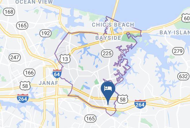 Virginia Beach City - Days Inn By Wyndham Virginia Beach Town Center Maps